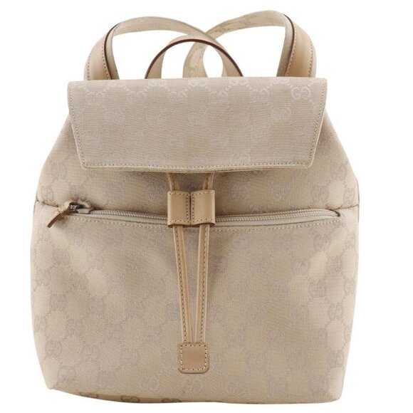 Gucci Backpack 003.0242 GG Canvas Beige Backpack Daypack